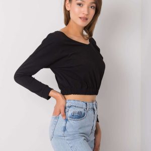 Wholesale Jaycee RUE PARIS black cotton blouse