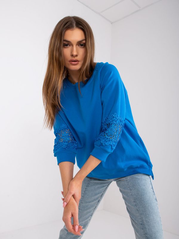 Wholesale Dark blue casual blouse Torino RUE PARIS