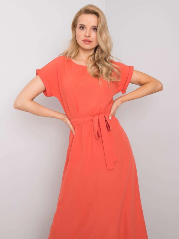 Wholesale Coral dress Laranya RUE PARIS