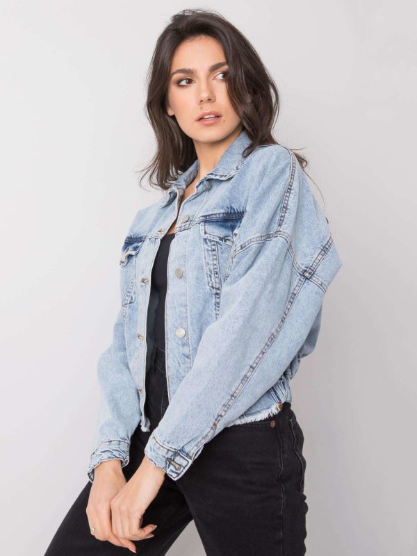 Wholesale Light blue short denim jacket Faenza RUE PARIS