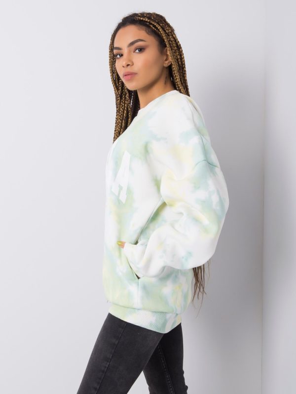 Wholesale Green tie-dye sweatshirt Tamara RUE PARIS