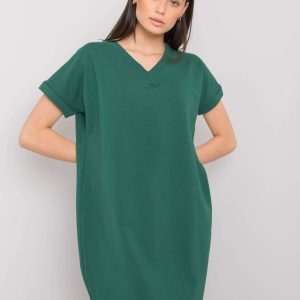 Wholesale Dark green casual dress Tillie RUE PARIS
