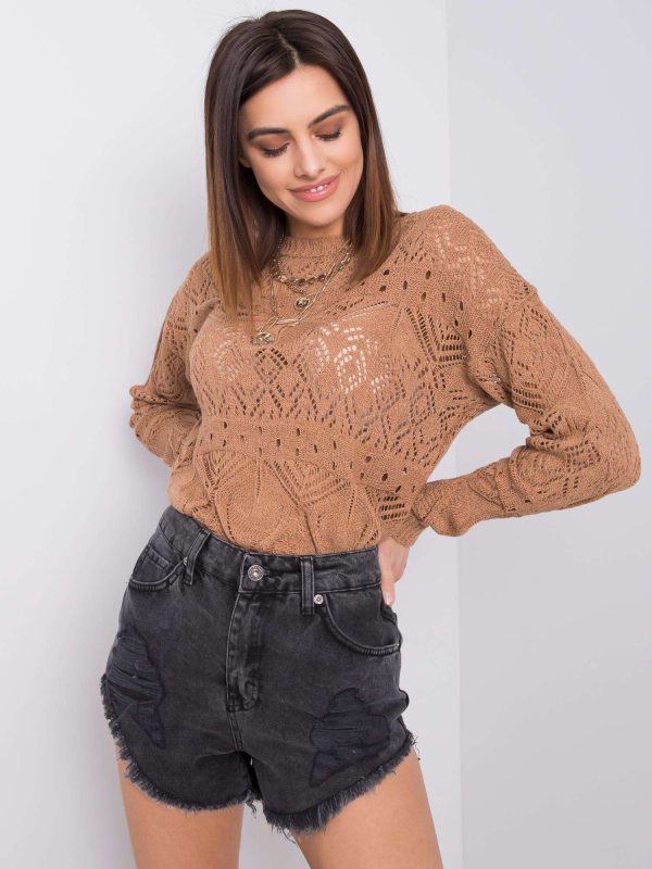 Wholesale Brown sweater Adrijana RUE PARIS