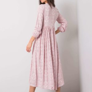 Wholesale Pink dress with prints Lynn RUE PARIS