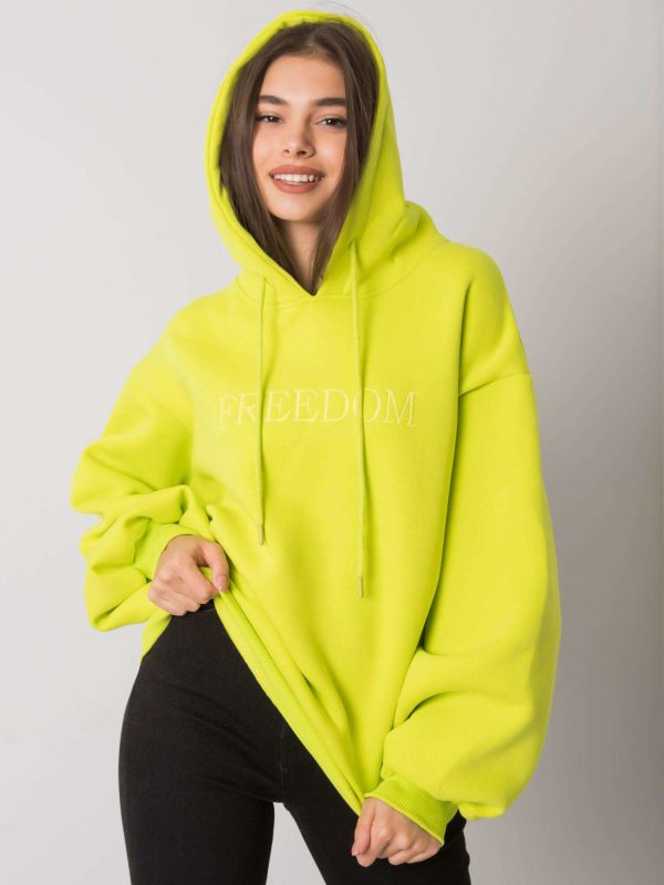 Wholesale Carris RUE PARIS lime blue hoodie