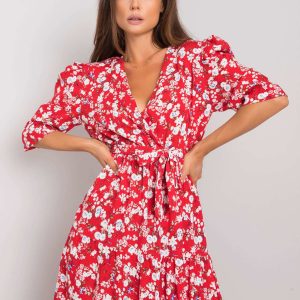 Wholesale Red flower dress Nikoletta RUE PARIS