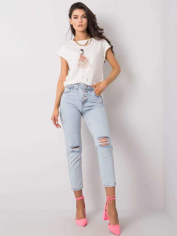 Wholesale Light blue jeans Eveline RUE PARIS