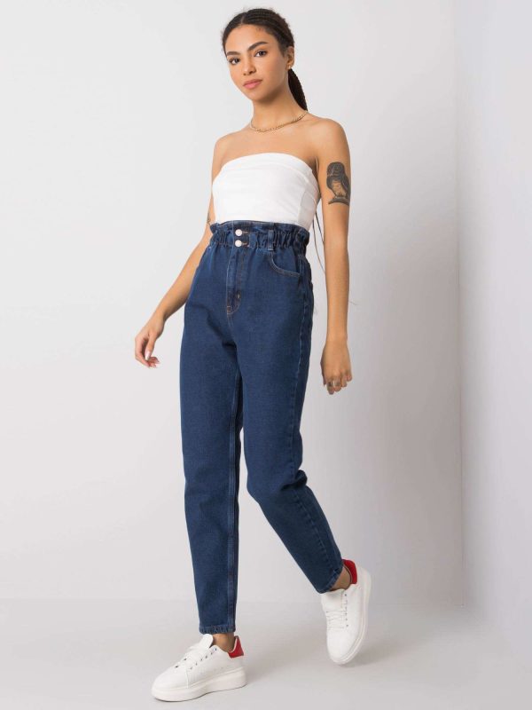 Wholesale Blue mom jeans Deborah RUE PARIS