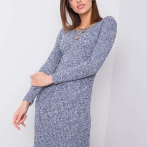 Wholesale Blue melange dress by Jillian RUE PARIS