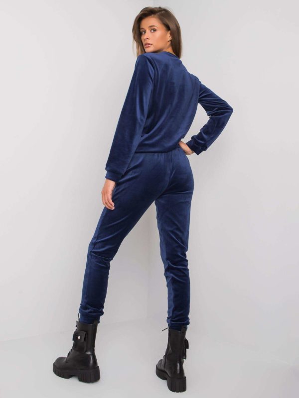 Wholesale Callani Women's Dark Blue-Green Velour Set