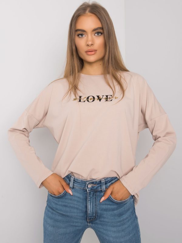 Wholesale Bright-Beige Long Sleeve Blouse Rochester RUE PARIS