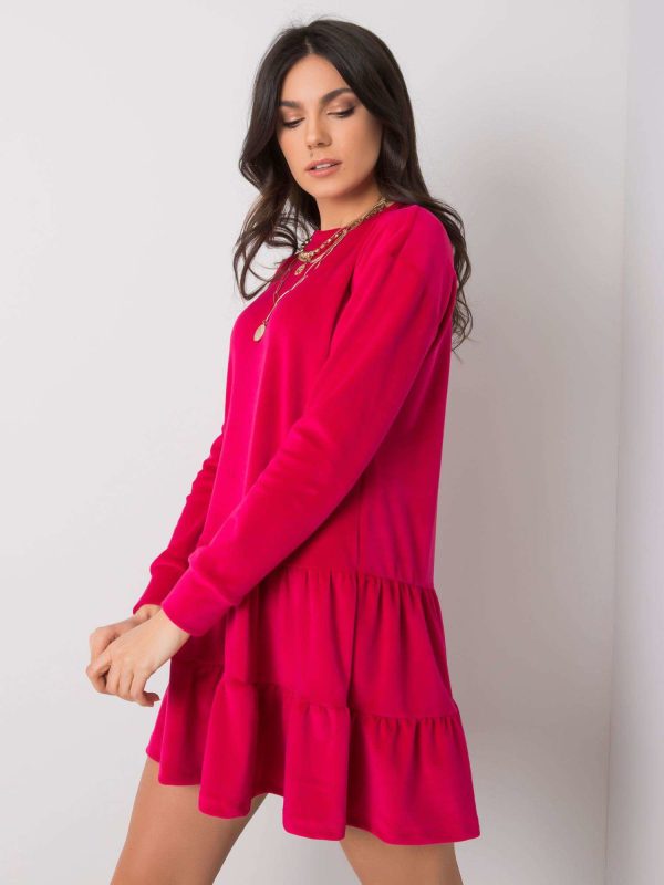 Wholesale Fuchsia velour dress Candle RUE PARIS