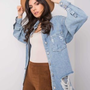 Wholesale Light blue denim shirt Maya RUE PARIS