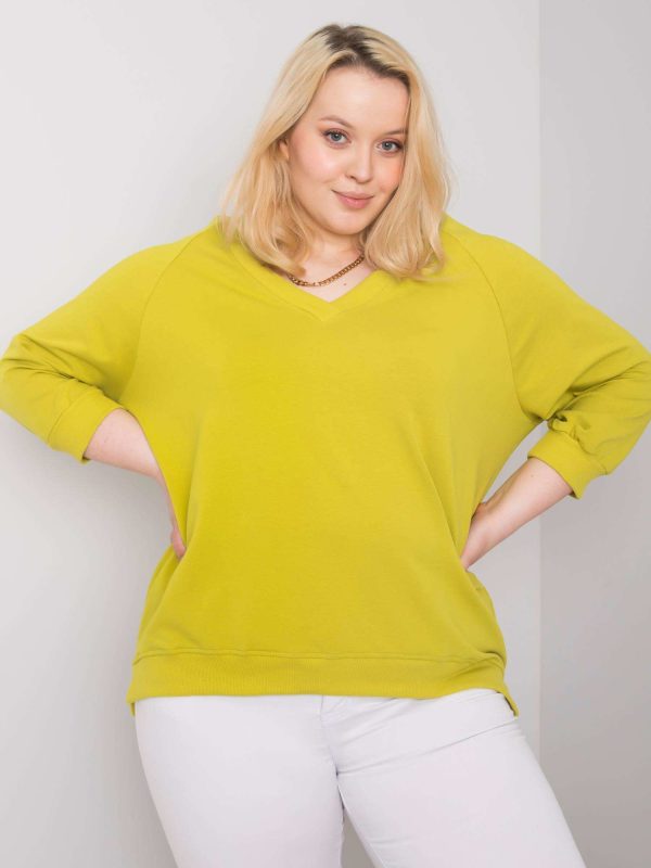 Wholesale Light Green Plus Size Sweatshirt Alexandria