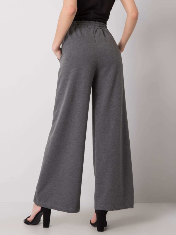 Wholesale Dark grey melange sweatpants Abril