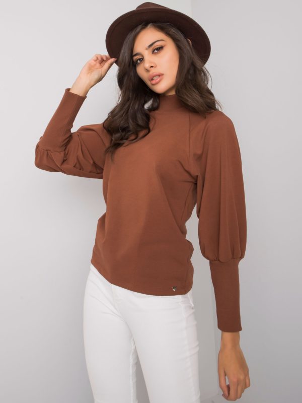 Wholesale Brown Lanciano Cotton Blouse