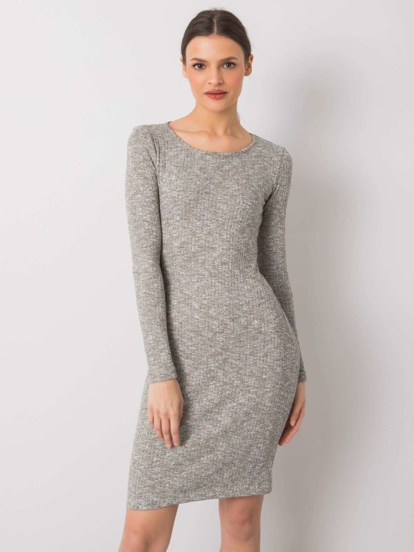 Wholesale Green melange dress by Jillian RUE PARIS