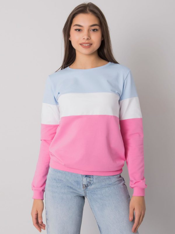 Wholesale Blue and pink sweatshirt Larice RUE PARIS