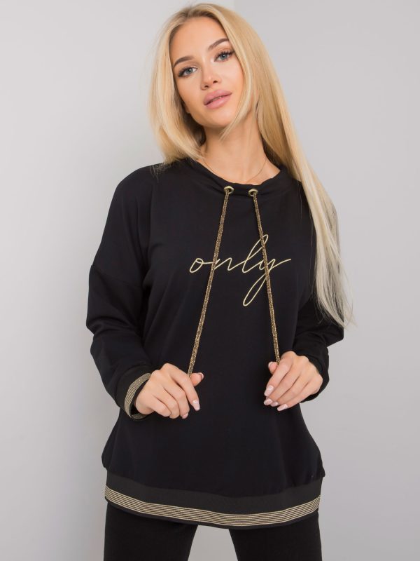 Wholesale Black blouse with inscription Torrington RUE PARIS