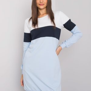 Wholesale White and navy blue dress Feliciana RUE PARIS