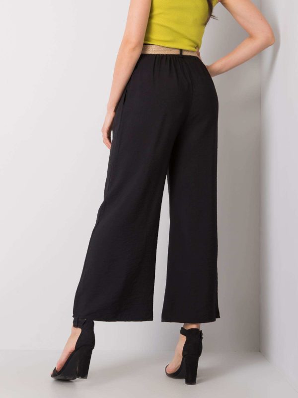 Wholesale Black wide pants Isbel RUE PARIS