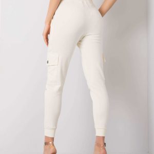 Wholesale Ecru sweatpants with pockets Betsy RUE PARIS