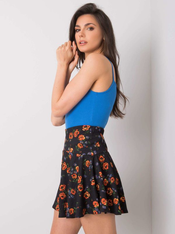 Wholesale Black flower skirt Chelle RUE PARIS