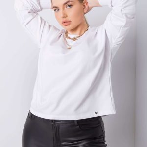 Wholesale White plus size sweatshirt Florentia