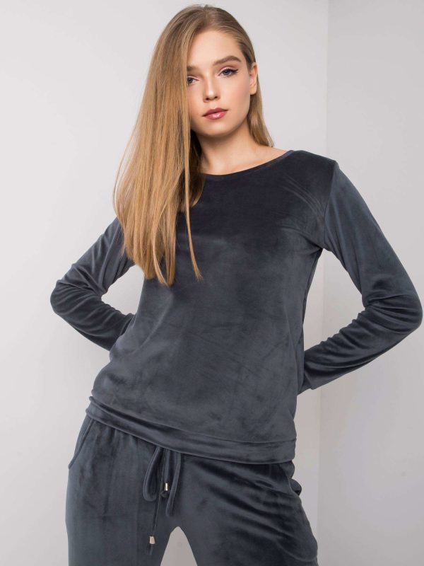 Wholesale Graphite velour set Clarisa RUE PARIS