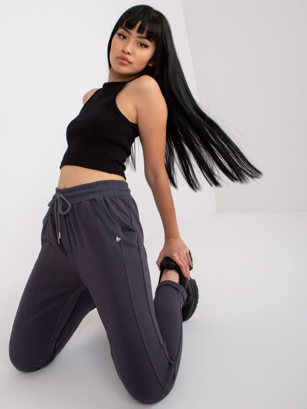 Wholesale Graphite Women's Cotton Sweatpants