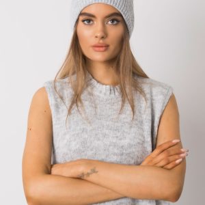 Wholesale Women's grey knitted hat RUE PARIS