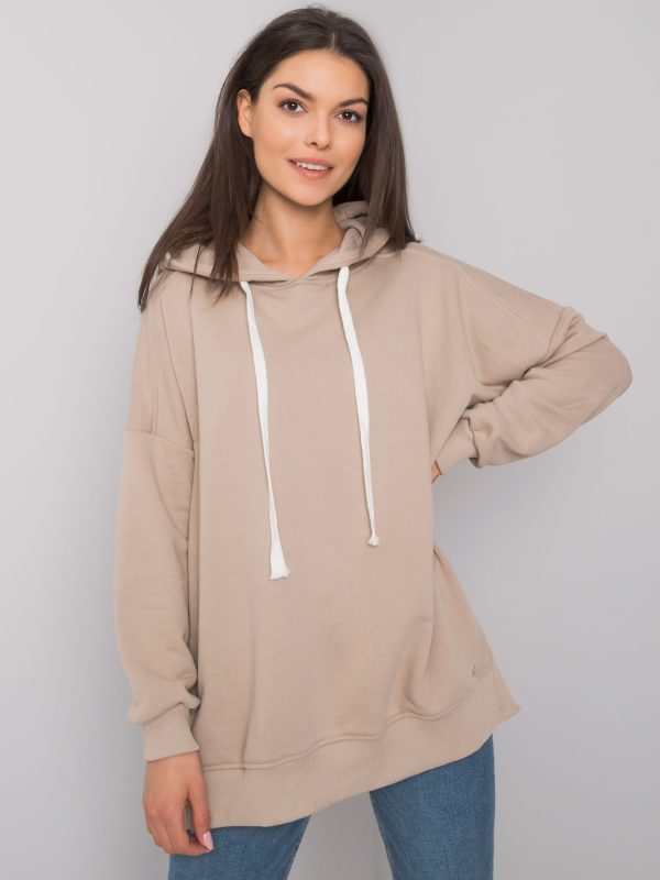 Wholesale Beige basic hoodie Cleveland