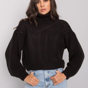 Wholesale Mansfield RUE PARIS women's black turtleneck sweater