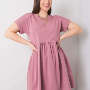 Wholesale Dirty Pink Cotton Plus Size Molly Dress