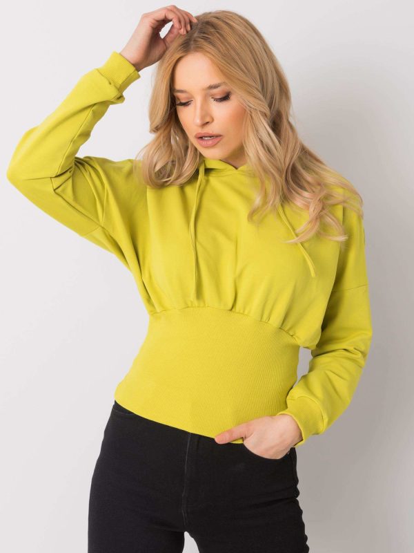 Wholesale Lime sweatshirt Leilani RUE PARIS