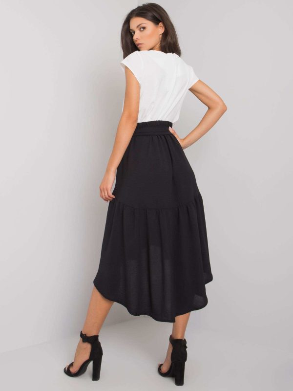 Wholesale Black skirt with belt Keoni RUE PARIS