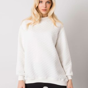 Wholesale Ecru quilted sweatshirt Chloe