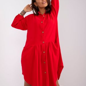 Wholesale Red Oversize Dress Monica RUE PARIS