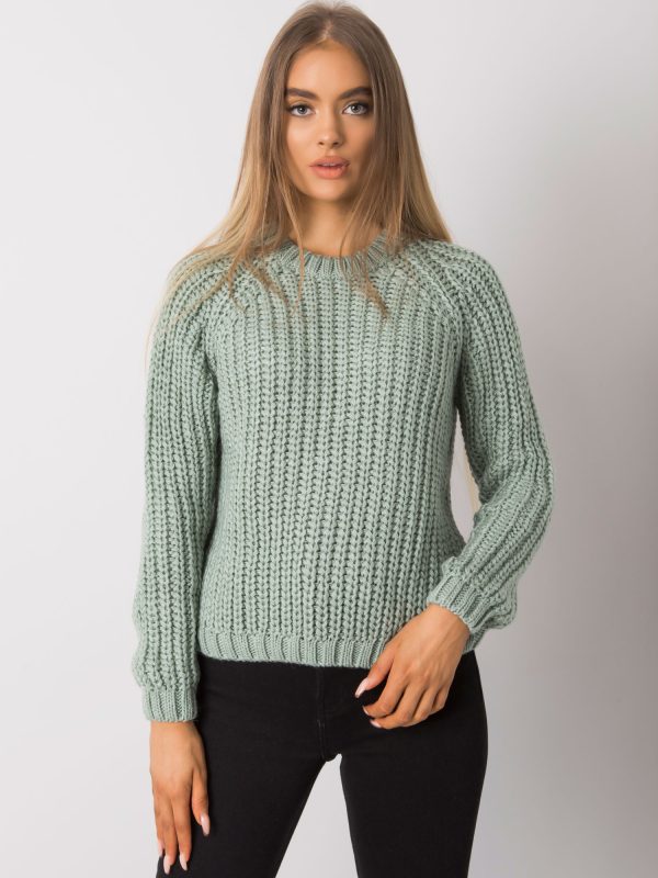 Wholesale Women's pistachio knitted sweater Grinnell RUE PARIS