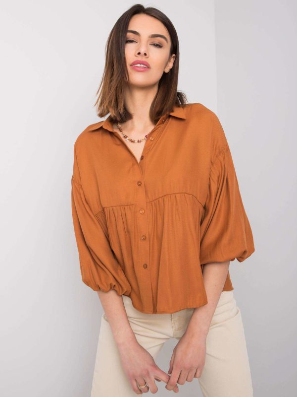 Wholesale Brown shirt Janet RUE PARIS