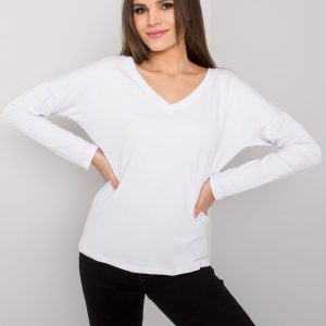 Wholesale White Women's Long Sleeve Blouse Libourne RUE PARIS