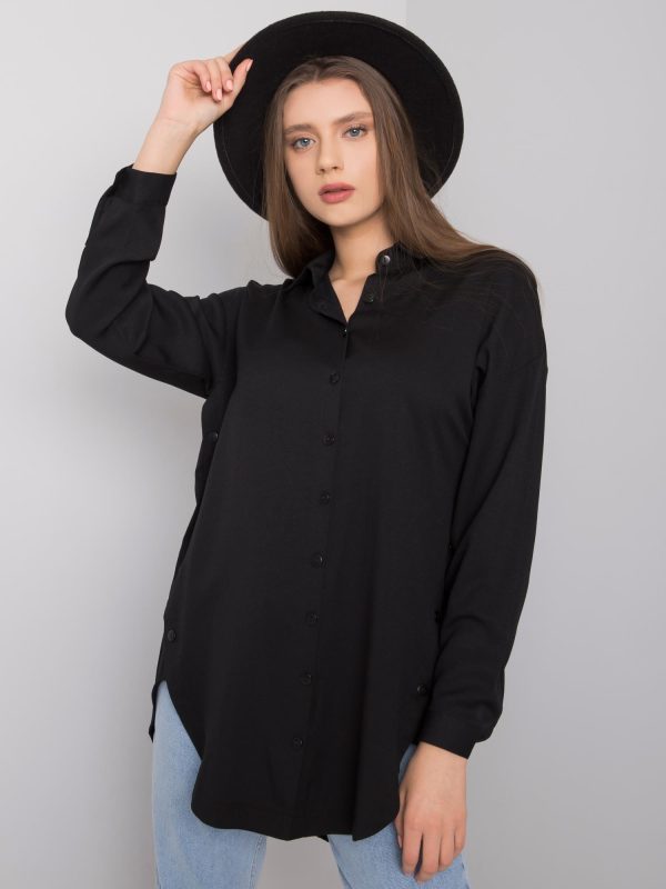 Wholesale Black long shirt Zuri RUE PARIS