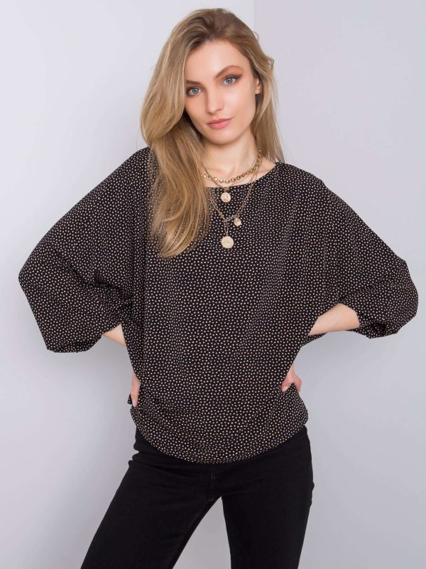 Wholesale Black oversized blouse Amalfi RUE PARIS