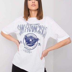 Wholesale White T-shirt with print Alice RUE PARIS