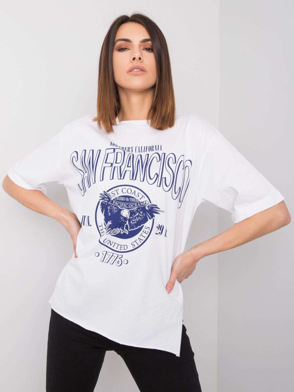 Wholesale White T-shirt with print Alice RUE PARIS