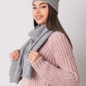 Wholesale Gray knitted set for winter RUE PARIS