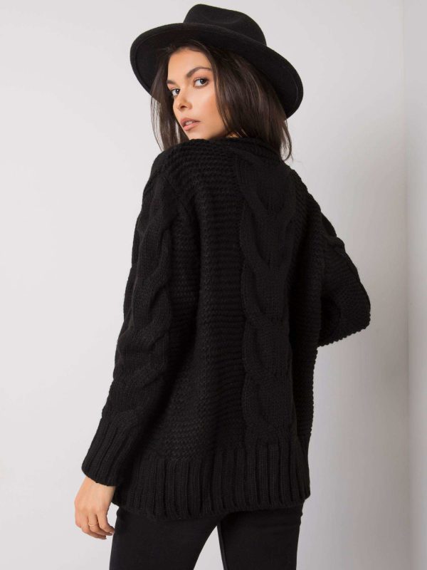 Wholesale Black Button Sweater Louissine RUE PARIS