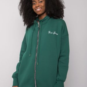 Wholesale Dark green hoodie Jasmine RUE PARIS