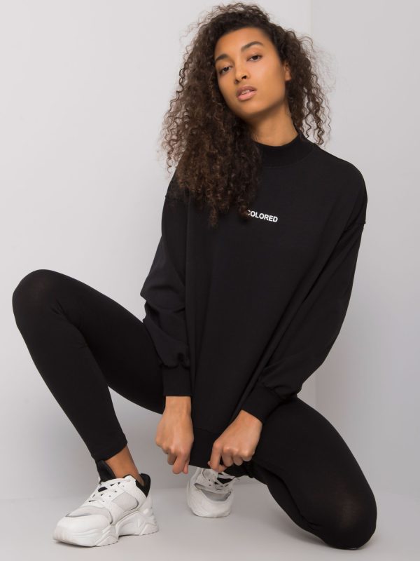 Wholesale Black Hoodless Sweatshirt Dylan RUE PARIS