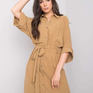 Wholesale Light brown dress Emerilda RUE PARIS